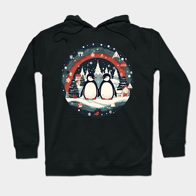 Penguin in Ornmament, Love Penguins Hoodie by dukito